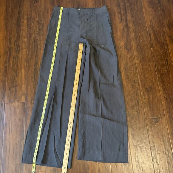 VINCE Utility Pants Taupewood Lightweight Wide Leg HR Relaxed Fit - Picture 13 of 14